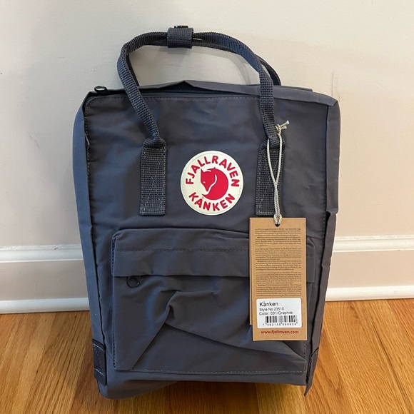 FJALLRAVEN KANJEN Graphite 23510 Backpack - Picture 1 of 9